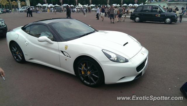 Ferrari California spotted in London, United Kingdom