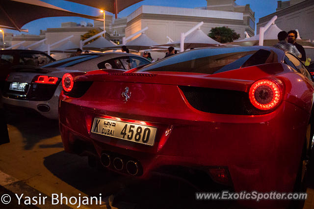 Ferrari 458 Italia spotted in Dubai, United Arab Emirates