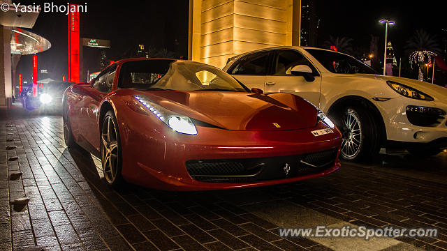 Ferrari 458 Italia spotted in Dubai, United Arab Emirates