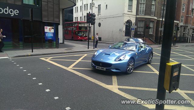 Ferrari California spotted in London, United Kingdom