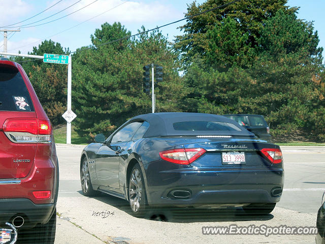 Maserati GranCabrio spotted in Lake Forest, Illinois