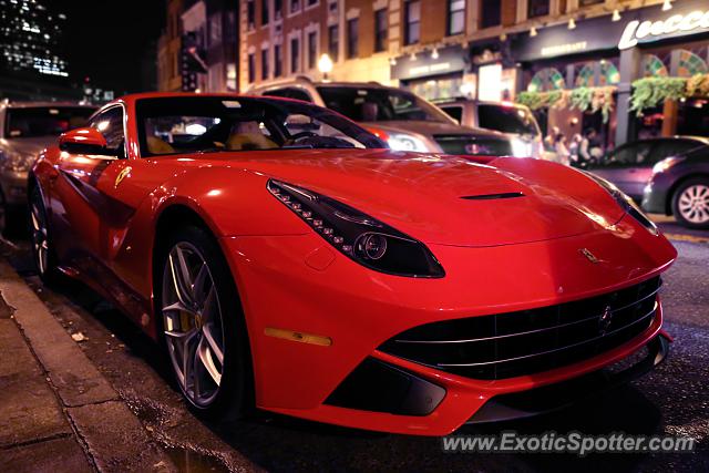 Ferrari F12 spotted in Boston, Massachusetts