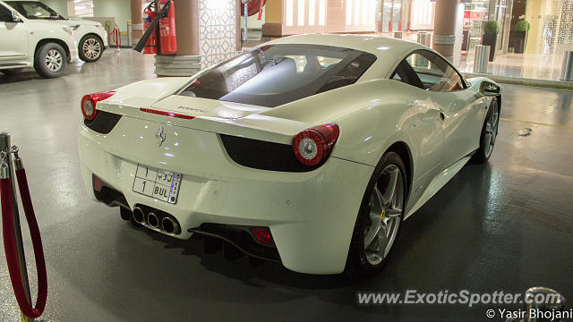 Ferrari 458 Italia spotted in Dubai, United Arab Emirates