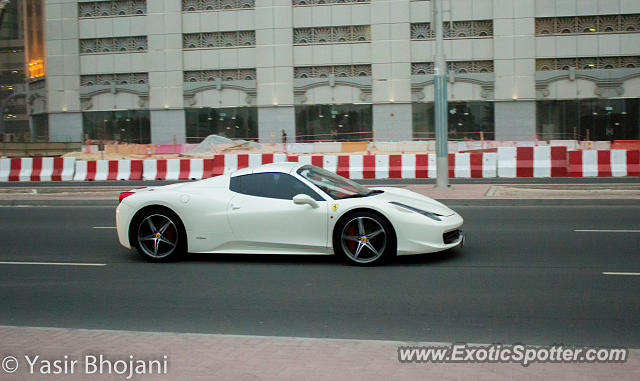 Ferrari 458 Italia spotted in Dubai, United Arab Emirates