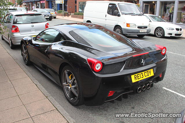 Ferrari 458 Italia spotted in Manchester, United Kingdom