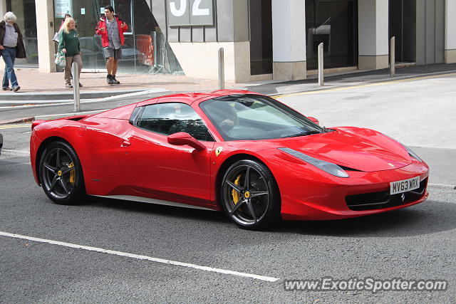 Ferrari 458 Italia spotted in Manchester, United Kingdom