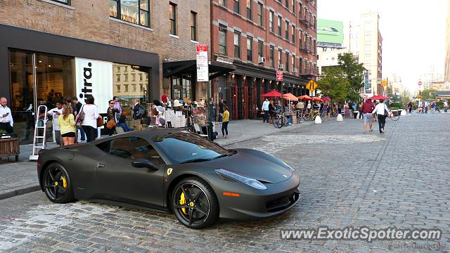 Ferrari 458 Italia spotted in Manhattan, New York