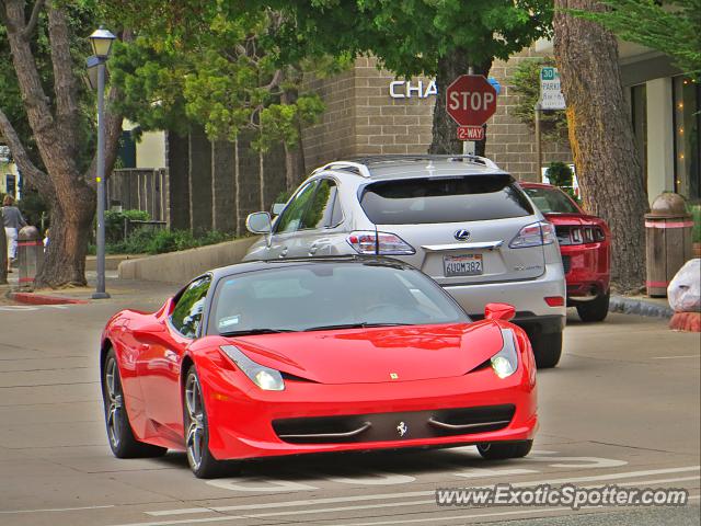 Ferrari 458 Italia spotted in Carmel, California