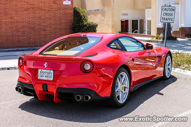 Ferrari F12 spotted in La Jolla, California