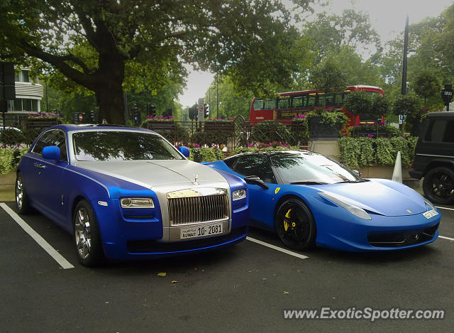 Ferrari 458 Italia spotted in London, United Kingdom