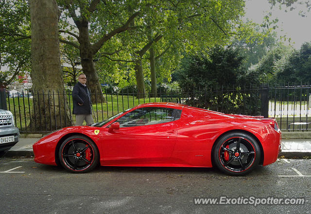 Ferrari 458 Italia spotted in London, United Kingdom