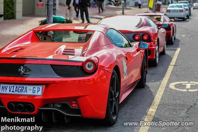 Ferrari 458 Italia spotted in Cape Town, South Africa