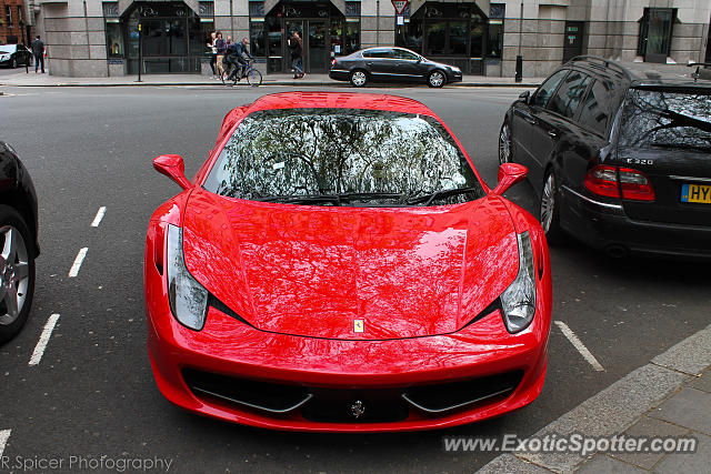 Ferrari 458 Italia spotted in London, United Kingdom