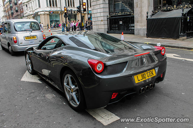 Ferrari 458 Italia spotted in London, United Kingdom