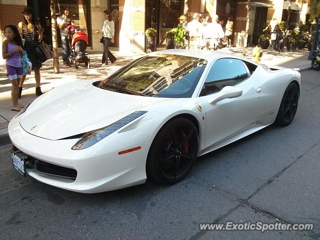 Ferrari 458 Italia spotted in Toronto, Canada