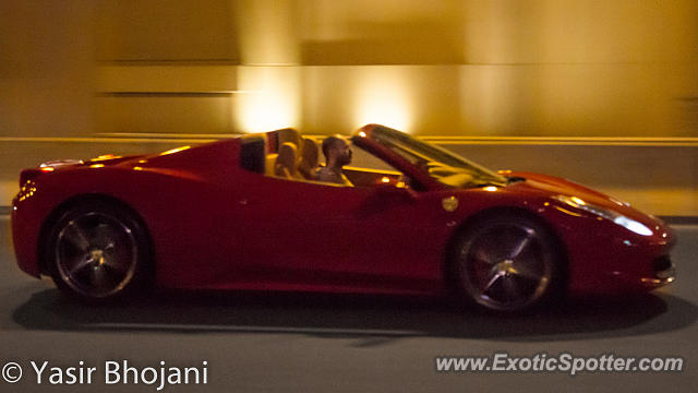 Ferrari 458 Italia spotted in Dubai, United Arab Emirates