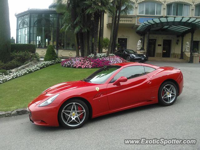 Ferrari California spotted in Stresa, Italy