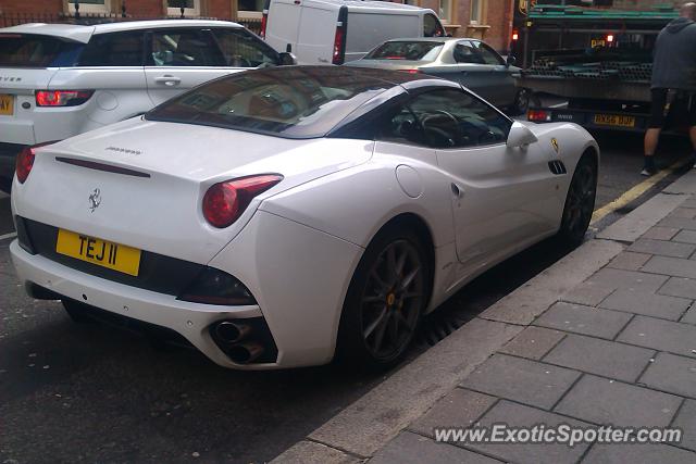 Ferrari California spotted in London, United Kingdom