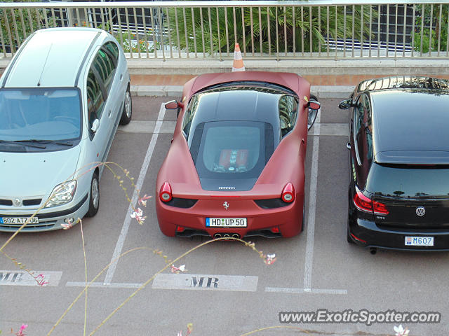 Ferrari 458 Italia spotted in Monaco, Monaco