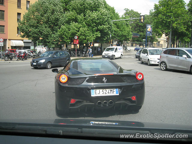 Ferrari 458 Italia spotted in Bologna, Italy