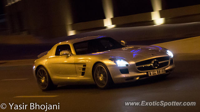 Mercedes SLS AMG spotted in Dubai, United Arab Emirates