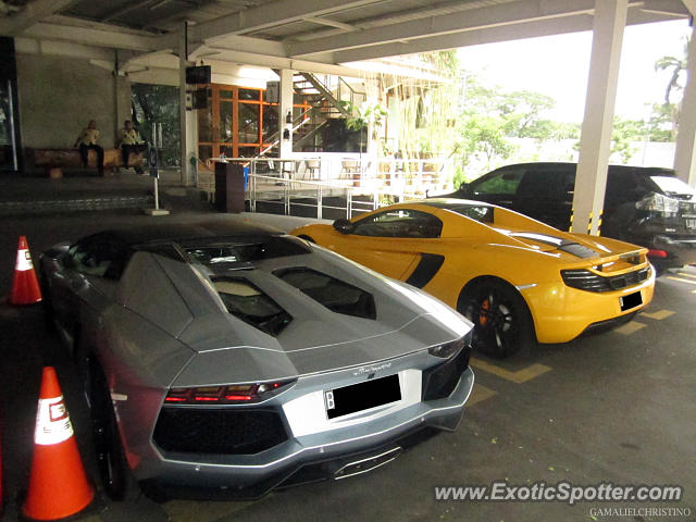 Lamborghini Aventador spotted in Jakarta, Indonesia