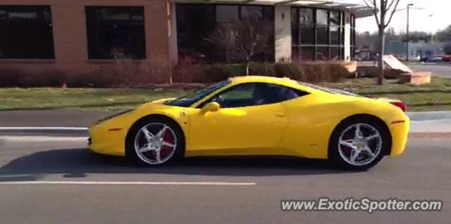 Ferrari 458 Italia spotted in Bloomington, Indiana