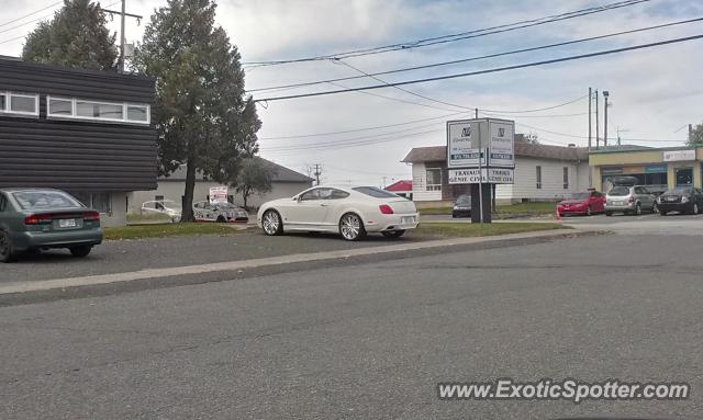 Bentley Continental spotted in Victoriaville, Canada