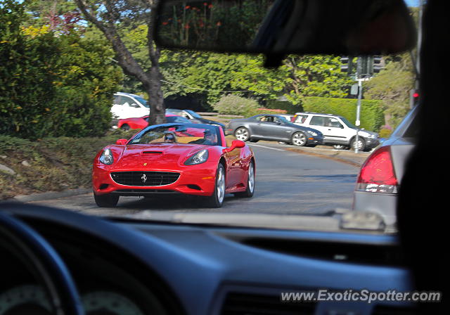 Ferrari California spotted in Carmel, California