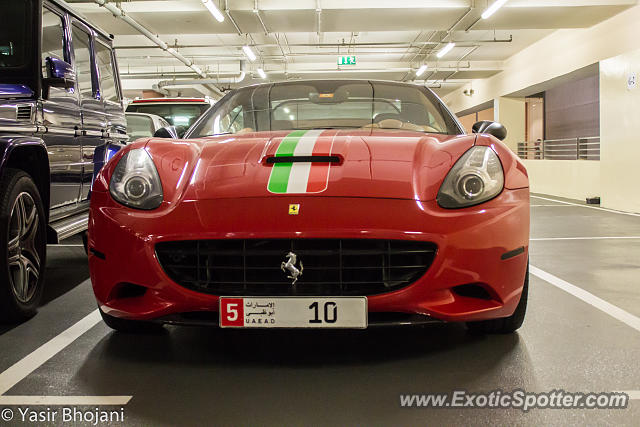 Ferrari California spotted in Dubai, United Arab Emirates