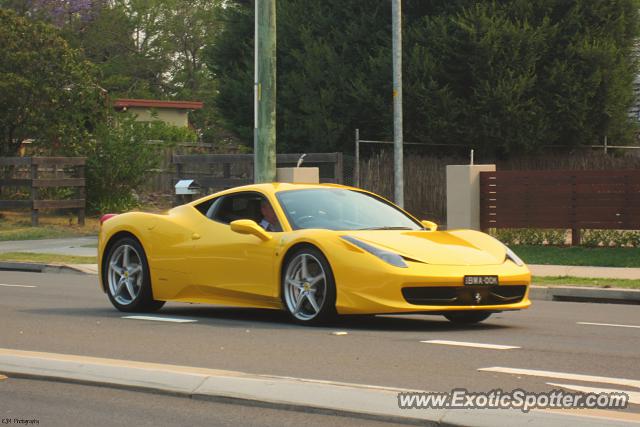 Ferrari 458 Italia spotted in Sydney, Australia