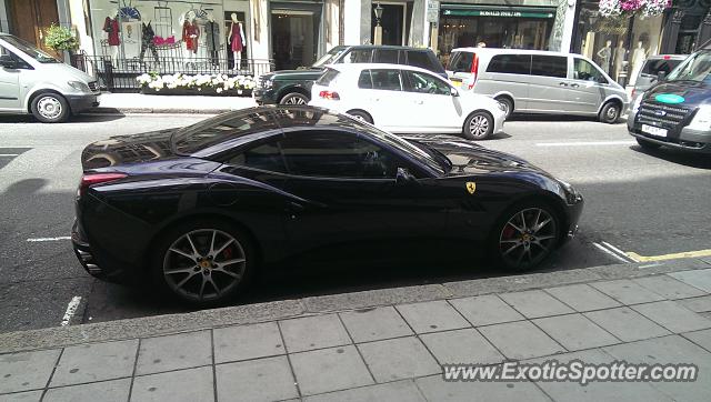 Ferrari California spotted in London, United Kingdom