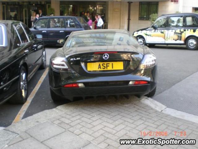 Mercedes SLR spotted in London, United Kingdom