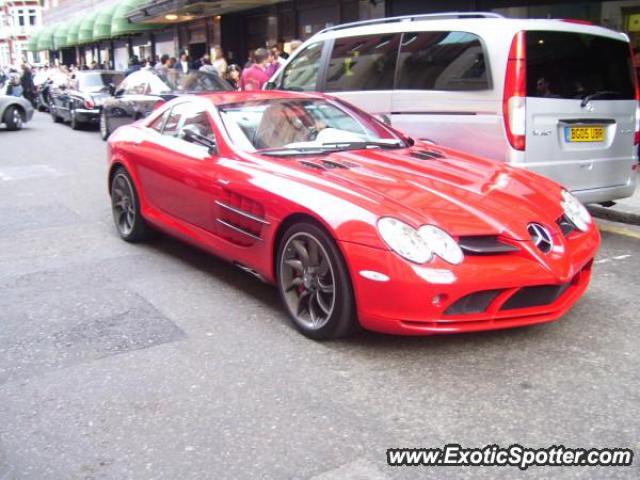 Mercedes SLR spotted in London, United Kingdom