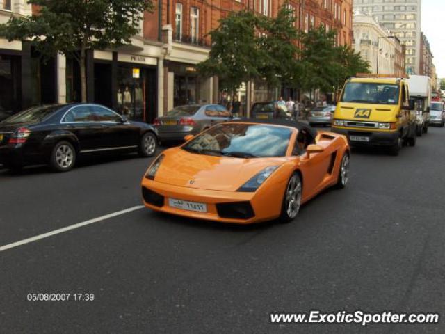 Lamborghini Gallardo spotted in London, United Kingdom