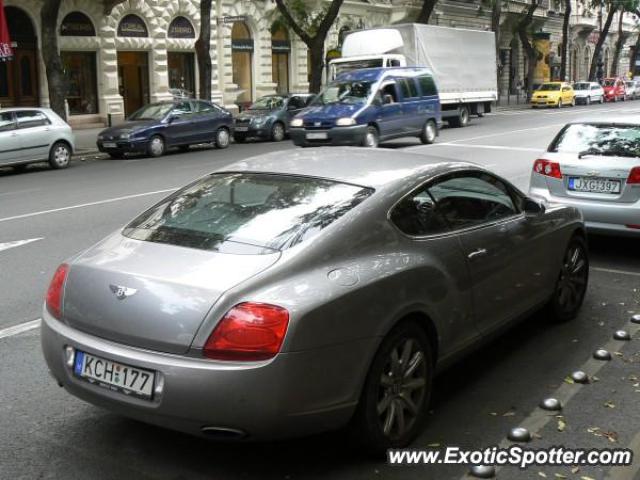 Bentley Continental spotted in Budapest, Hungary