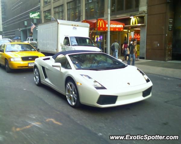 Lamborghini Gallardo spotted in New York, New York