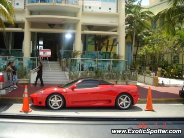 Ferrari 360 Modena spotted in Miami Beach, Florida