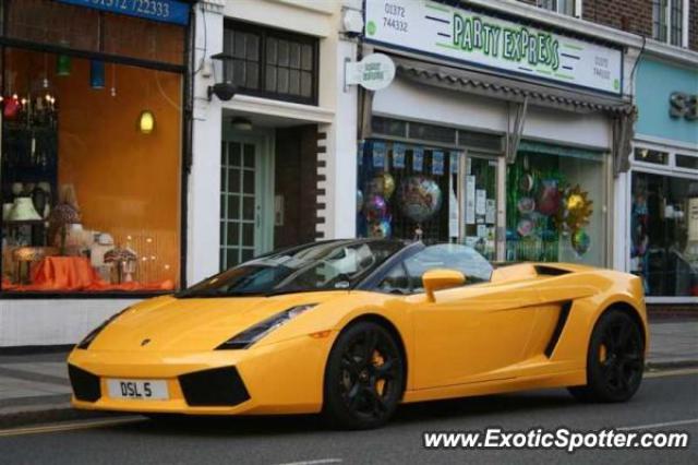 Lamborghini Gallardo spotted in London, United Kingdom