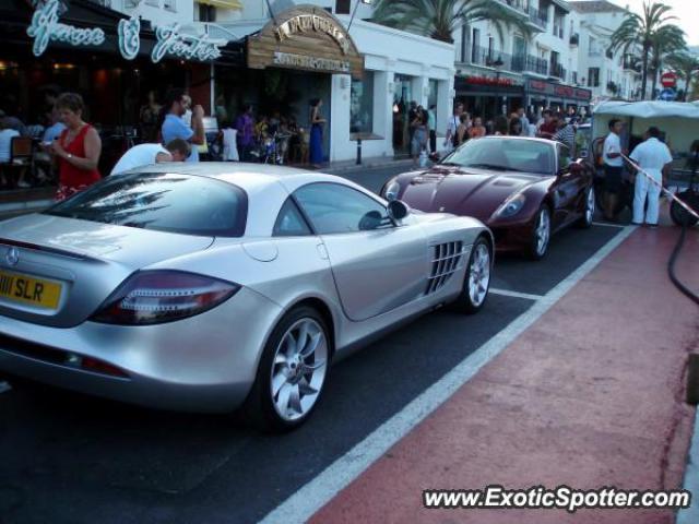 Mercedes SLR spotted in Marbella, Puerto Banus, Spain