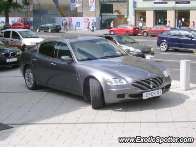 Maserati Quattroporte spotted in Budapest, Hungary