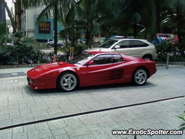 Ferrari Testarossa spotted in Orchard Road, Singapore