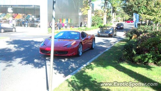 Ferrari 458 Italia spotted in Manhasset, New York