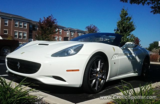 Ferrari California spotted in Indianapolis, Indiana