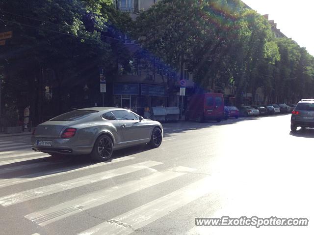 Bentley Continental spotted in Sofia, Bulgaria