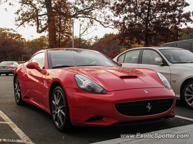 Ferrari California spotted in Chestnut Hill, Massachusetts