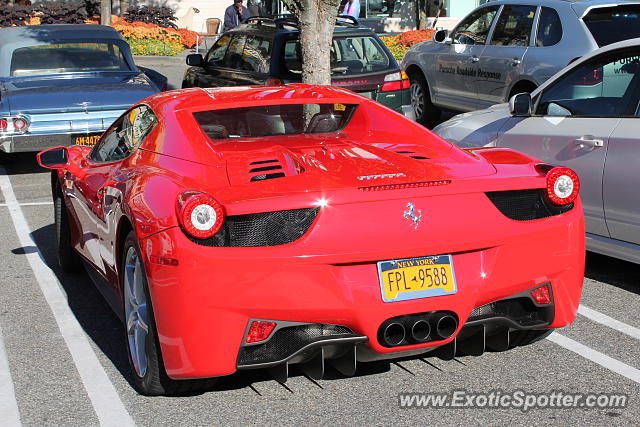 Ferrari 458 Italia spotted in Manhasset, New York