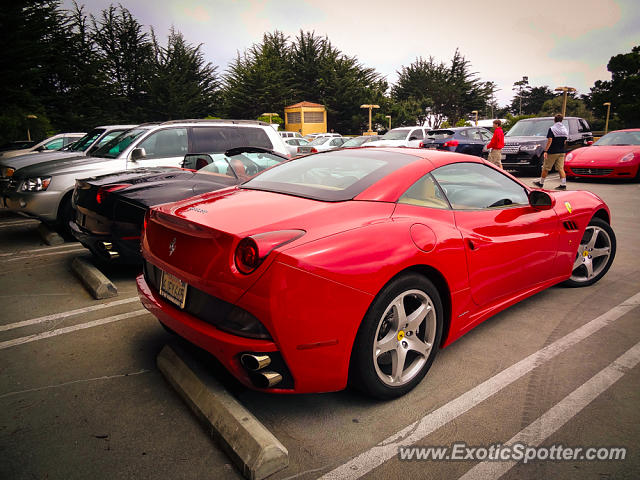 Ferrari California spotted in Pebble Beach, California