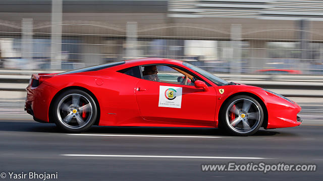 Ferrari 458 Italia spotted in Dubai, United Arab Emirates