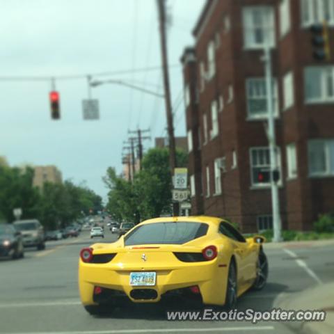 Ferrari 458 Italia spotted in Cincinnati, Ohio